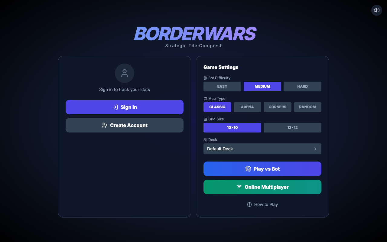 BorderWars — Strategic Tile Conquest