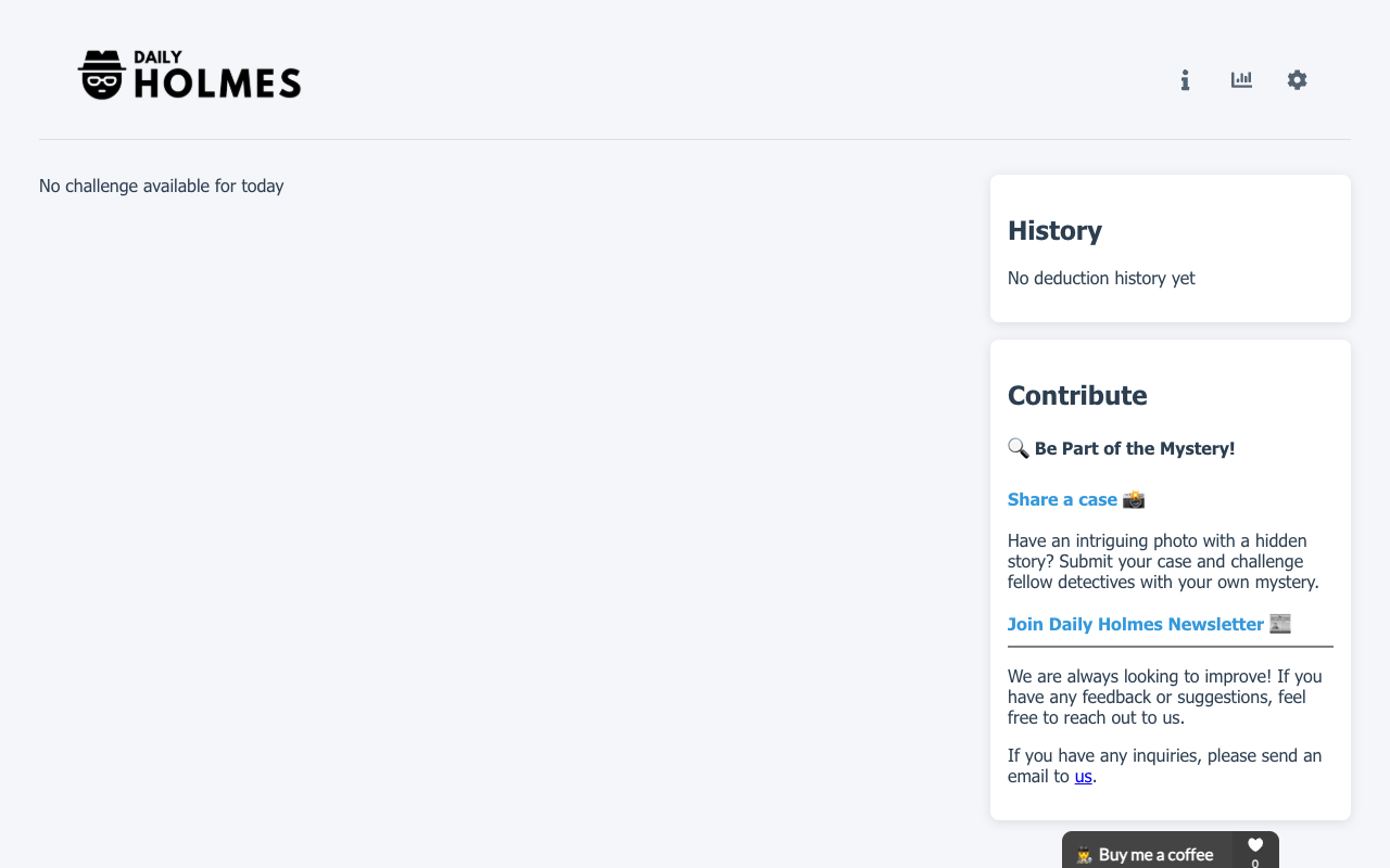DailyHolmes — A Daily Deduction Game